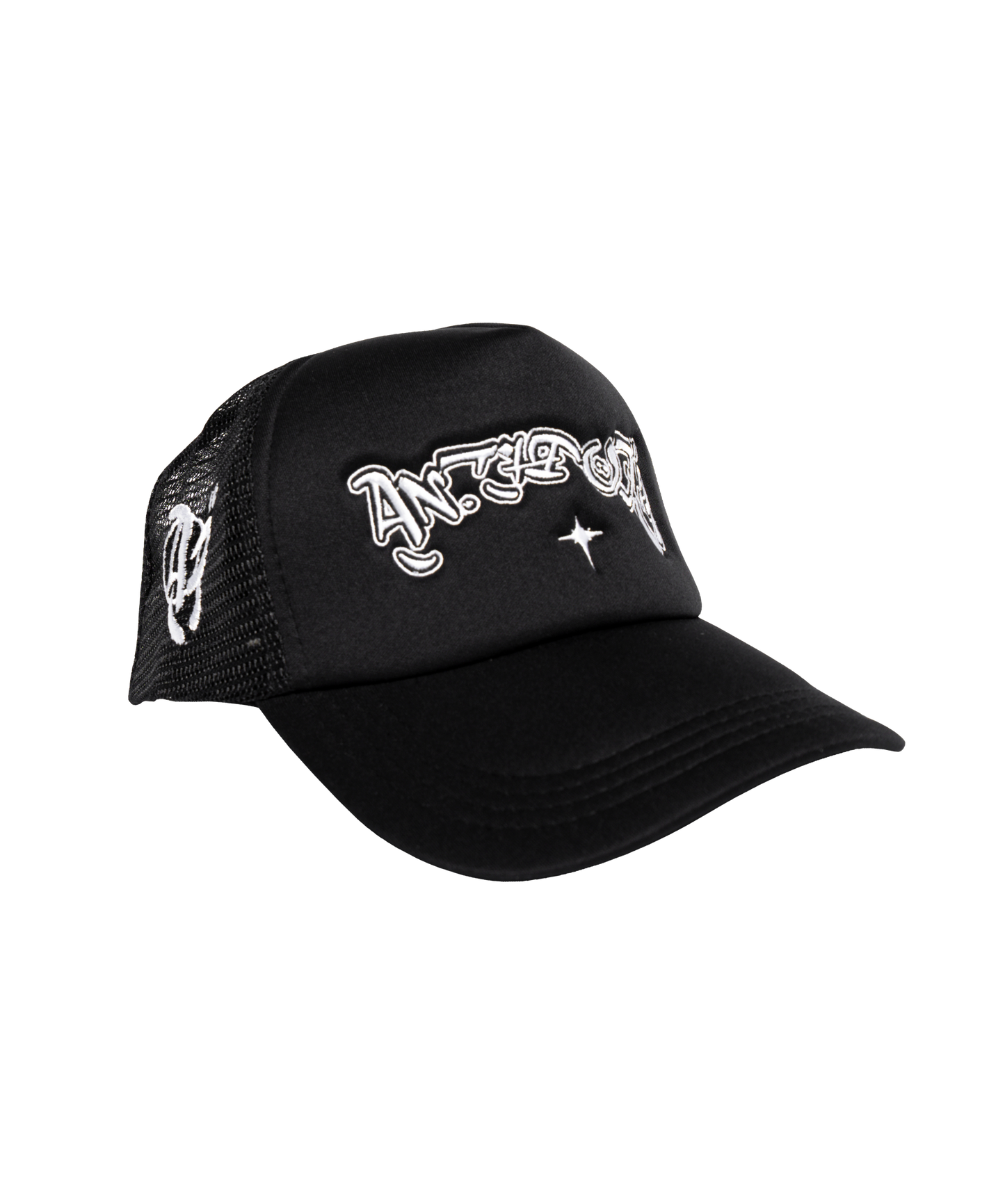 BLACK A3 TRUCKER CAP