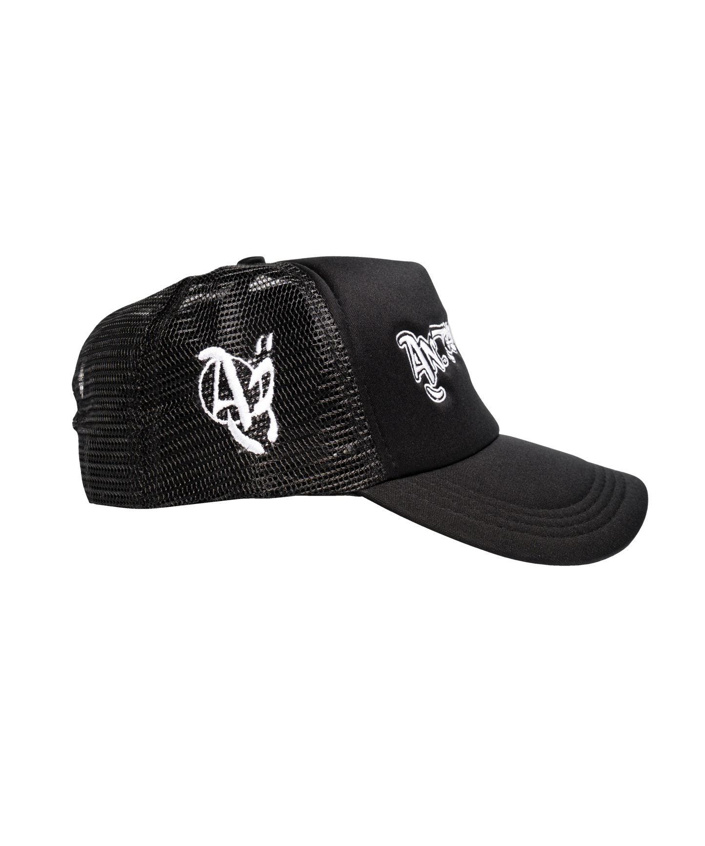 BLACK A3 TRUCKER CAP